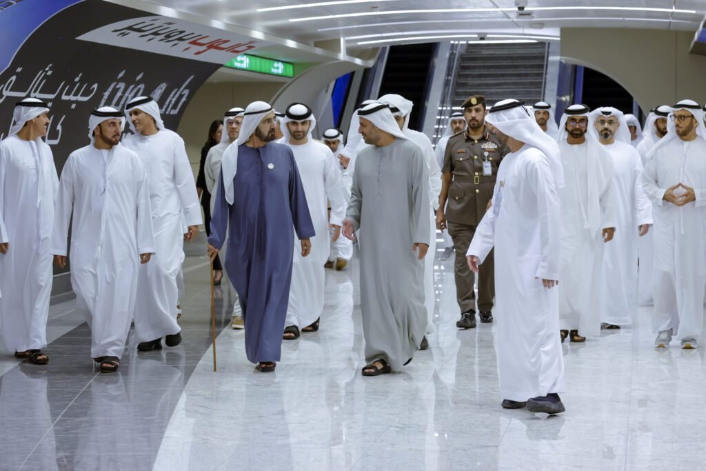 Mohammed bin Rashid Visits Zayed International Airport in Abu Dhabi