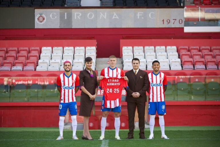 Etihad Airways Soars as Girona FC's Main Sponsor for Three Seasons