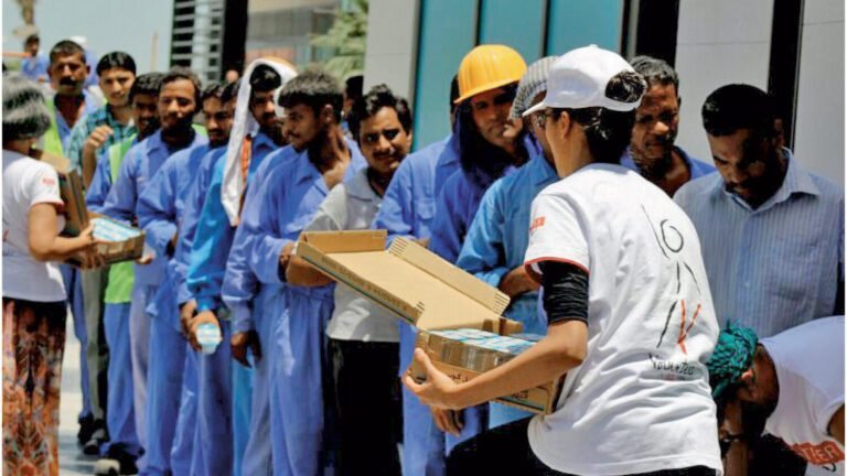 Dubai Residents Step Up to Cool Down Labourers