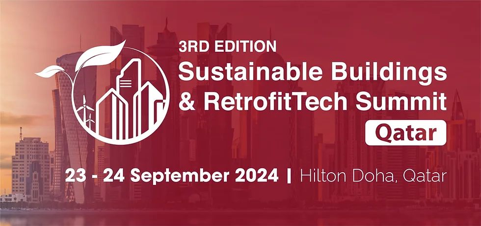 Event banner for 3rd Sustainable Buildings and RetrofitTech Qatar Summit