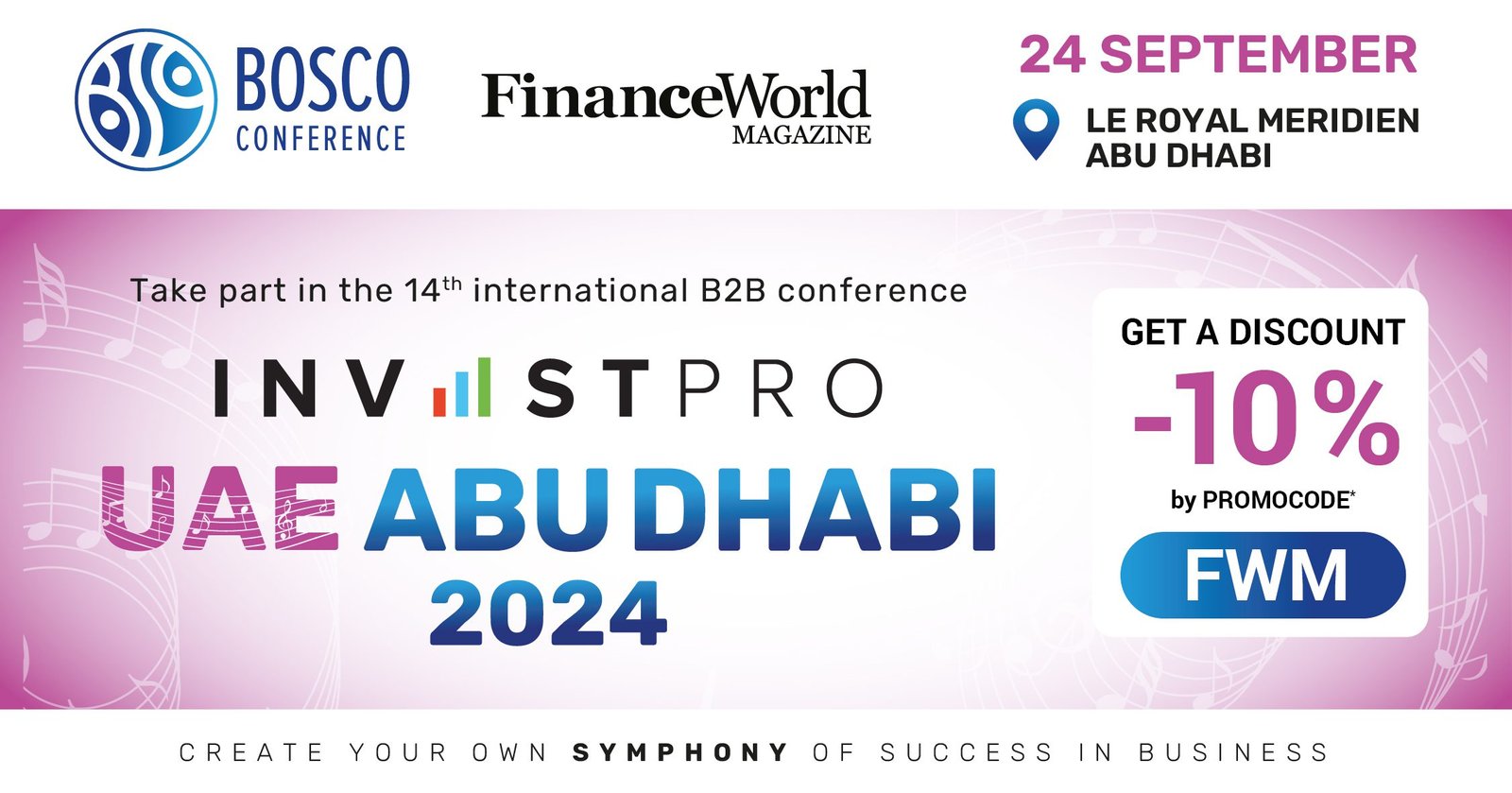 Event Banner for InvestPro Abu Dhabi 2024