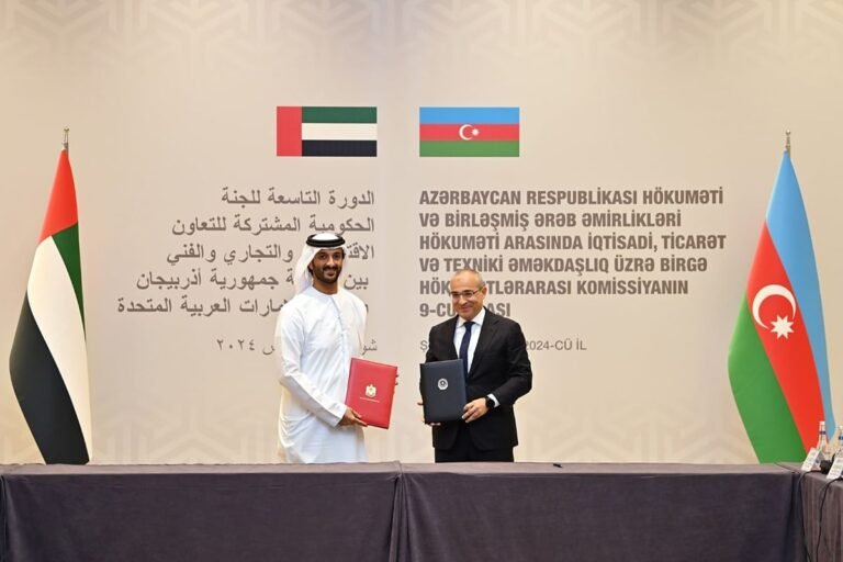 UAE, Azerbaijan Agree to Enhance Economic and Trade Relations