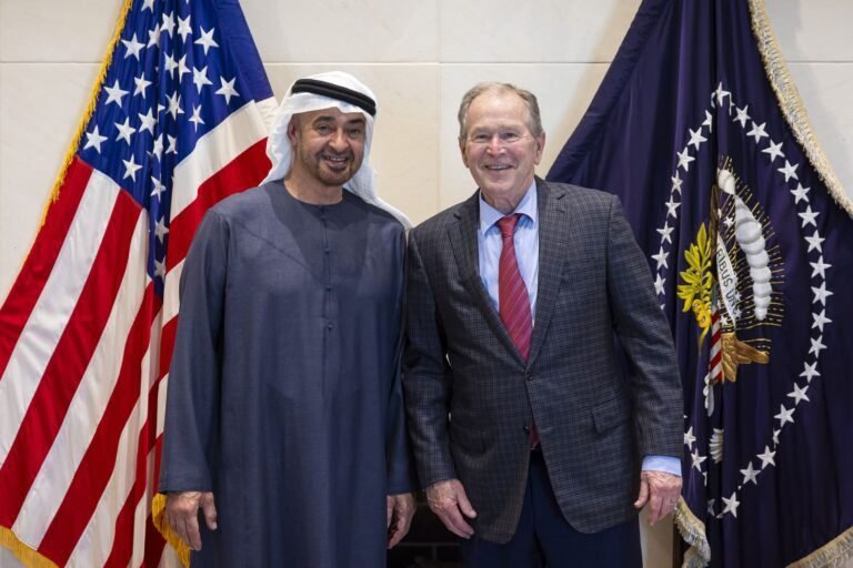 UAE President Mohamed Meets Bush, Discusses Relations